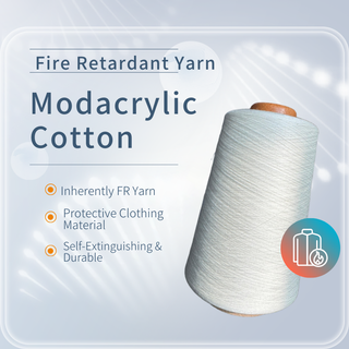  FR Yarn for Protective Clothing - Modacrylic/Cotton Industrial Blend