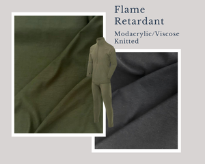 Modacrylic Viscose Blend Knit Fabric (68/32) - For Appare Textiles