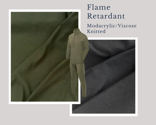 Modacrylic Viscose Blend Knit Fabric (68/32) - For Appare Textiles