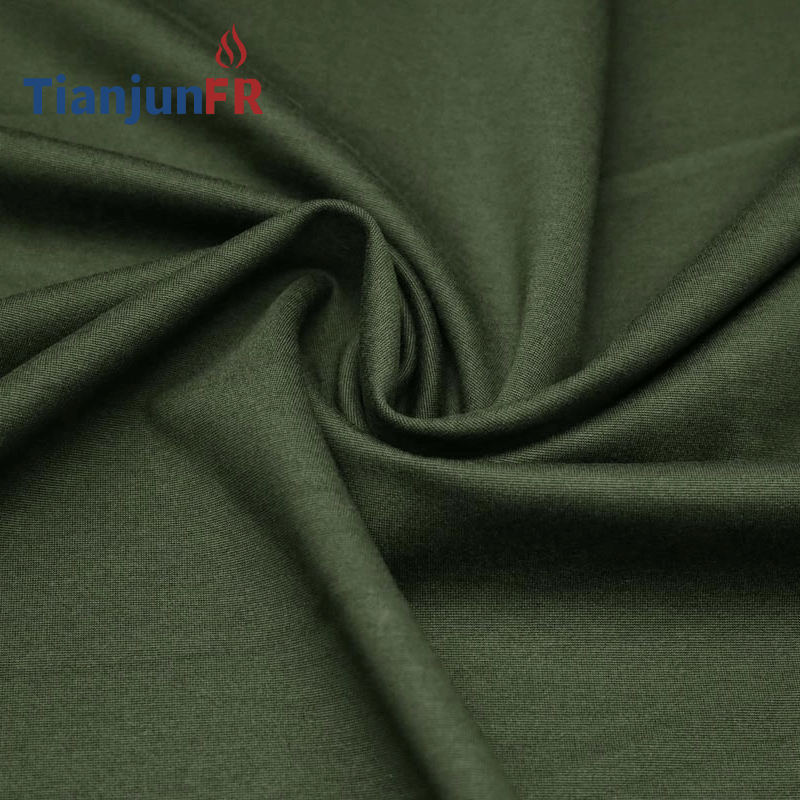 67% Modacrylic 30% Viscose 3% Spandex Blending Knitted Fabric