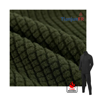 Half Modacrylic, Half Wool Plaid Fleece | Balanced Fire Resistance & Insulation